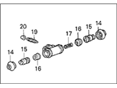 OEM Honda Civic Cylinder Assembly, Rear Wheel - 43300-SH5-003