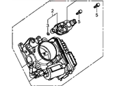 OEM 2012 Honda Civic Throttle Body, Electronic Control (Gmf3A) - 16400-R1A-A01