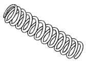 OEM 1987 Honda Prelude Spring, Front - 51401-SB0-952