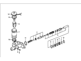 OEM 1986 Honda Prelude Master Cylinder Assembly - 46100-SB0-A01