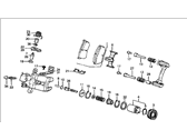 OEM 1984 Honda Civic Caliper Assembly, Right Rear (Tokiko) - 43210-SB0-983
