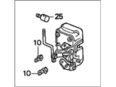 OEM 1993 Honda Accord Lock Assembly, Right Rear Door - 72610-SM4-013