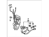 OEM 1990 Honda Accord Lock Assembly, Right Front Passive Belt - 72110-SM4-A12