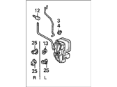 OEM 1992 Honda Civic Lock Assembly, Driver Side Door - 72150-SR0-A01