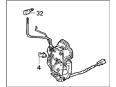 OEM 1991 Honda Accord Lock Assembly, Right Front Passive Belt - 72110-SM2-A02