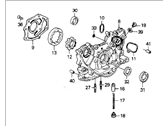 OEM Honda Odyssey Pump Assembly, Oil - 15100-PT0-030