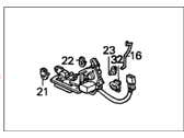 OEM 1996 Honda Accord Lock Assembly, Tailgate - 74800-SV5-A01