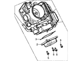 OEM 2015 Honda Civic Throttle Body, Electronic Control (Gme7A) - 16400-RW0-A01