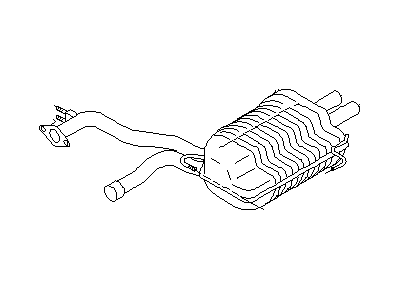 Infiniti 20100-6P100 Exhaust Main Muffler Assembly