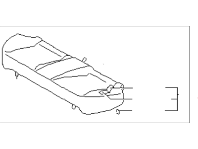 Infiniti 88300-62J05 Cushion Assembly Rear Seat