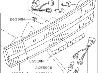 Infiniti 26550-53U61 Lamp Assembly-Rear Combination