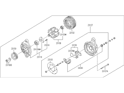 Infiniti 23100-F6301R Reman Alternator Assembly