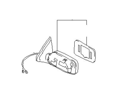 Infiniti 96302-7J120 Mirror-Door L