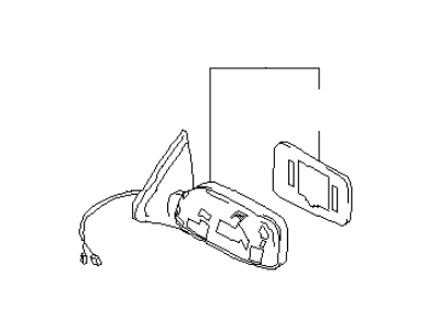 Infiniti 96301-7J120 Mirror Assembly-Door, R