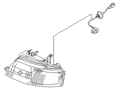 Infiniti 26075-3H010 Headlamp Housing Assembly, Left