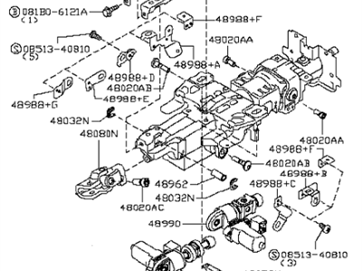 Infiniti 48810-1LA6B Column Assy-Steering, Upper