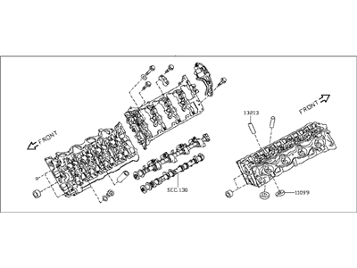 Infiniti 11090-1MC2A Cylinder Head LH