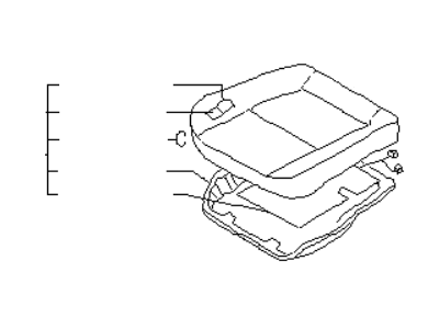 Infiniti 87350-3L010 Cushion Assy-Front Seat