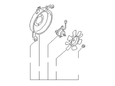 Infiniti 92120-10Y00 Fan & Motor Assy-Condenser
