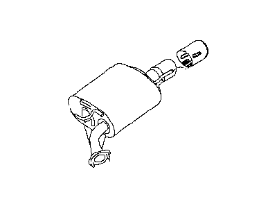 Infiniti 20100-1MA0A Exhaust Main Muffler Assembly