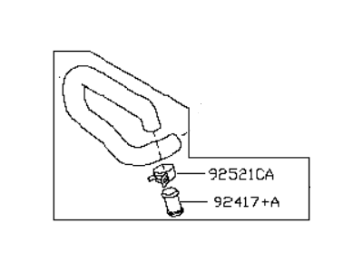 Infiniti 92410-EG000 Hose-Heater, Outlet
