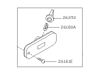 Infiniti B6180-62J00 Lamp Assy-Side Flasher