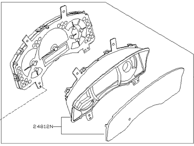 Infiniti 24810-ZX95A Instrument Combination Meter Assembly