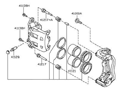 Infiniti 41120-VC226 Seal Kit-Disc Brake