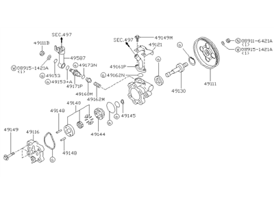 Infiniti 49591-6P026 Oil Seal Kit