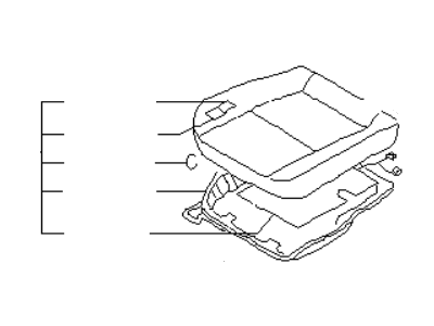 Infiniti 87300-51U10 Cushion Assy-Front Seat