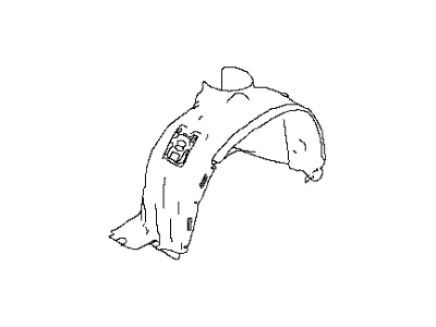 Infiniti 63840-4GA0B Protector-Front Fender, RH