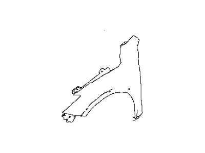Infiniti FCA01-5DAMB Fender-Front, LH