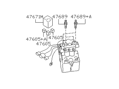 Infiniti 47600-60U01 Absorber Actuator Assy