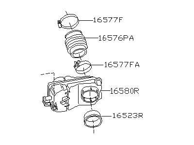 Infiniti 16576-2Y000 Duct Assembly - Air