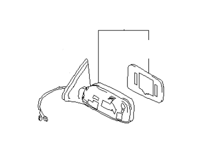 Infiniti 96301-7J105 Mirror Assembly-Door, RH