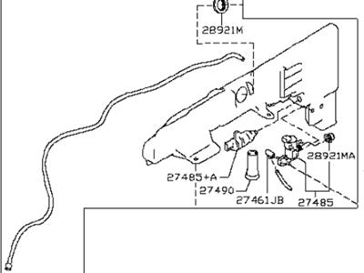 Infiniti 28910-1LA0A Windshield Washer Tank Assembly