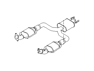 Infiniti 20020-CR900 Front Exhaust Tube Assembly