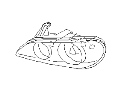 Infiniti 26025-3Y419 Headlamp Housing Assembly, Right