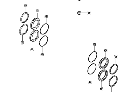 Infiniti D1120-4GA0A Seal Kit-Disc Brake