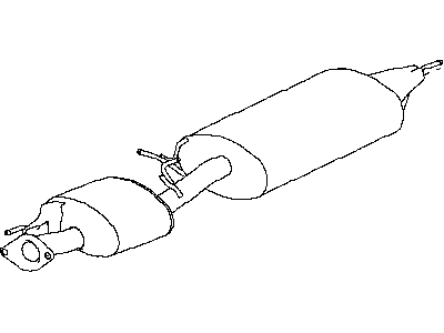 Nissan 20100-3KM0A Exhaust, Main Muffler Assembly