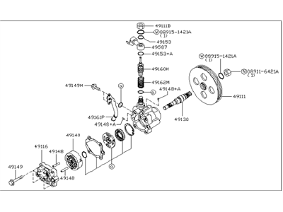 Infiniti 49591-0C028 Oil Seal Kit