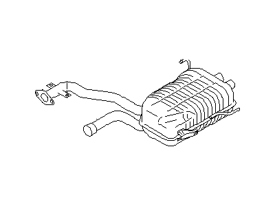 Infiniti 20100-67U10 Exhaust Main Muffler Assembly