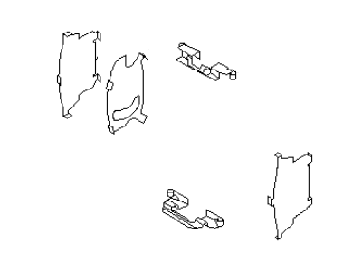 Infiniti 41080-CA026 Hardware Kit - Front Disc Brake Pad