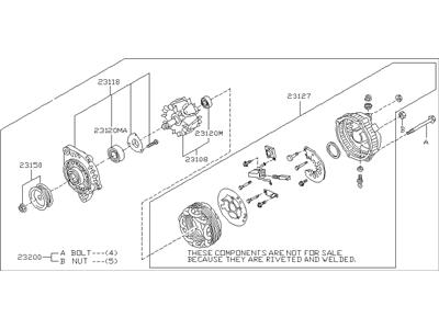 Infiniti 23100-1ZA1A Alternator Assembly