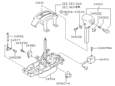 Infiniti 34901-63J11 Transmission Control Device