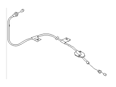 Infiniti 36402-60U00 Cable Assy-Parking Brake, Front