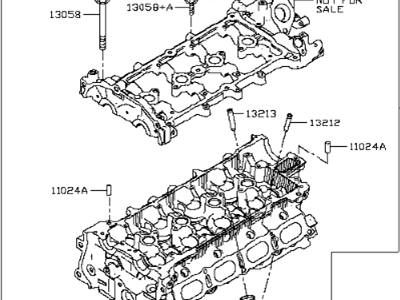 Nissan 11040-5NA0B Head Assy-Cylinder