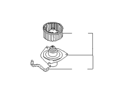 Infiniti 27220-67U00 Motor & Fan Assy-Blower