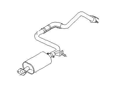 Infiniti 20300-0L710 Exhaust Sub Muffler Assembly