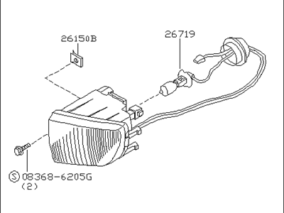 Infiniti 26155-7J125 Lamp Assembly-Fog, LH